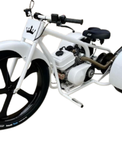 Alternative view of Arctic White Motorized Drift Trike