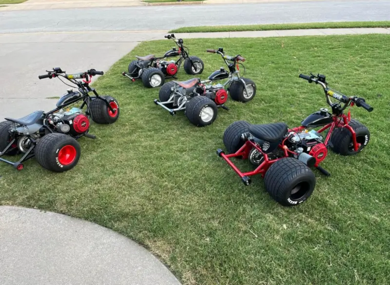 4-Pack 212cc Mini Trikes Complete Mini Trike 4-Pack 212cc Mini Trikes Complete Mini Trike