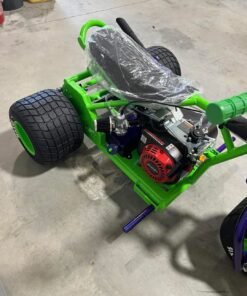 Green & Illusion Purple Mini Trike 212 cc Engine Green & Illusion Purple Mini Trike 212 cc Engine