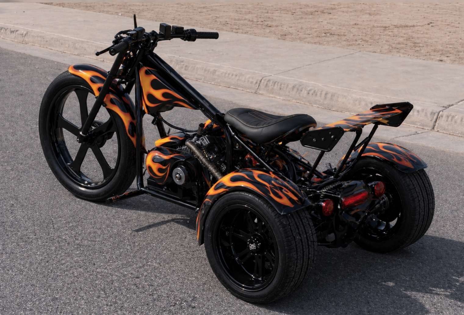 Inferno Flame Edition Motorized Drift Trike Inferno Flame Edition Motorized Drift Trike