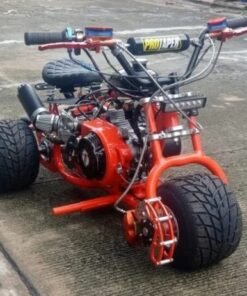 Orange custom 212cc mini trike