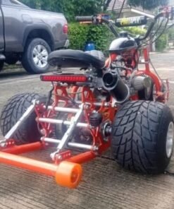 Orange custom 212cc mini trike Orange custom 212cc mini trike