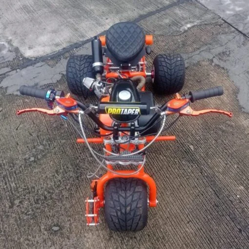 Orange custom 212cc mini trike Orange custom 212cc mini trike