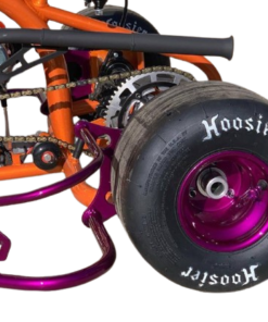 Alternative view of Orange Motorized Drift Trike