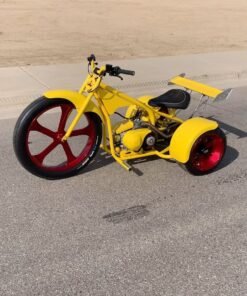 Yellow Motorized Drift Trike