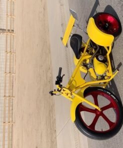 Yellow Motorized Drift Trike
