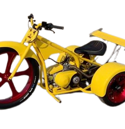 Yellow Motorized Drift Trike