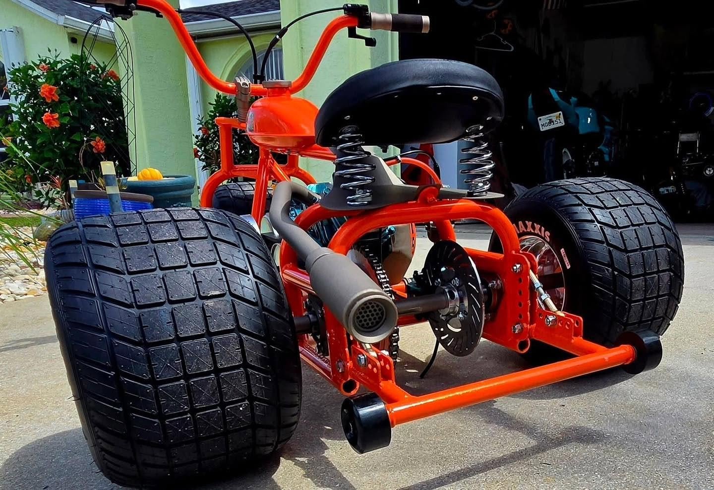 Red Ghost 212 Custom Gas Mini Trike Red Ghost 212 Custom Gas Mini Trike
